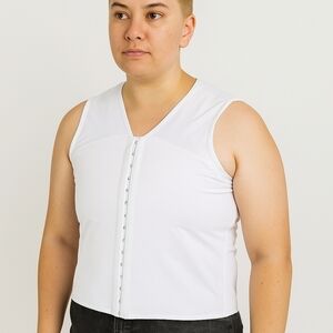 Idtswch White XL Chest Binder BNIP Hook & Eye Closure
